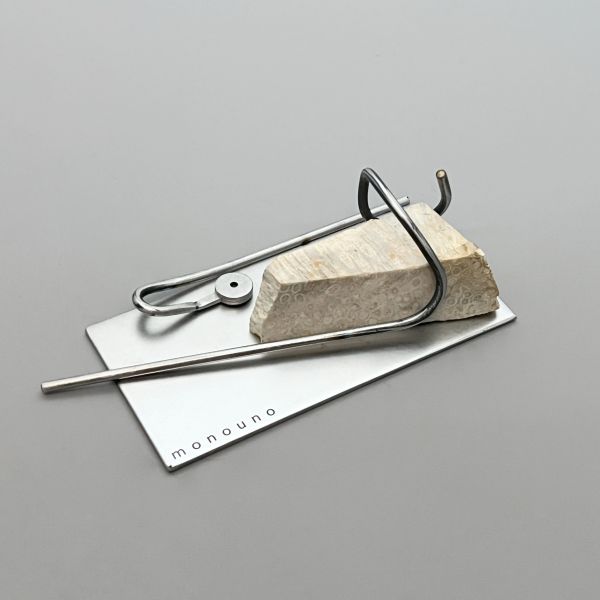 monouno｜incense holder｜不鏽鋼玉石線香座 no.46 