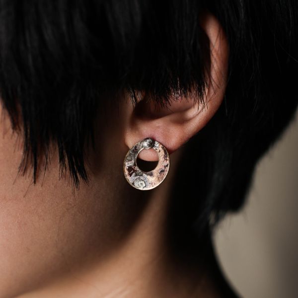 MUCAO｜蝕 solar eclipse moon earring 耳環 