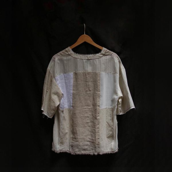 步野 Wild Fabric｜讀布 | V領拼布短袖 