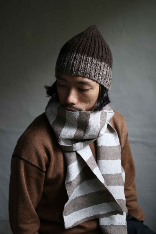 北方牧人｜犛牛絨_手捻線_栗子毛線帽（兩色） 