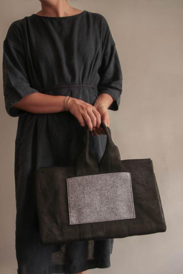 LU+ | 大方口袋提袋L(黑) 