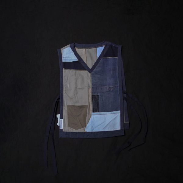 RAGGOODS | No Signal | 側綁帶拼接背心 Shoal 