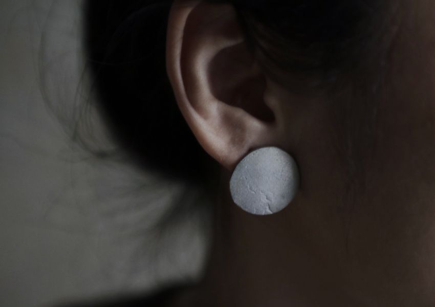 伴哲生錫飾品＿圓形耳環 耳針款 
