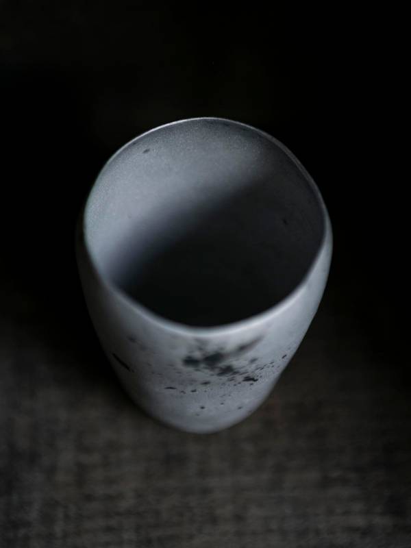 伴哲生錫器＿潑墨茶杯 
