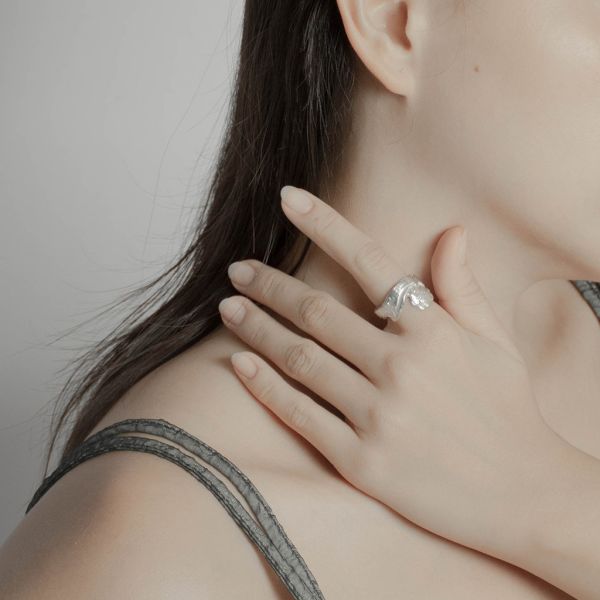 WHi Studio｜浪 𝘞𝘢𝘷𝘦𝘴｜《濤》寬版戒指 