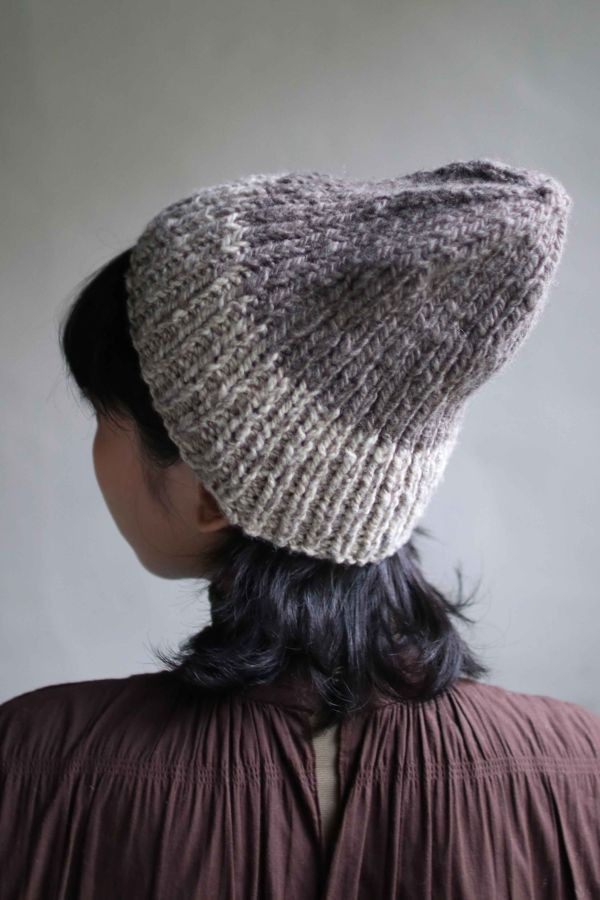 北方牧人｜犛牛絨_手捻線_栗子毛線帽（兩色） 