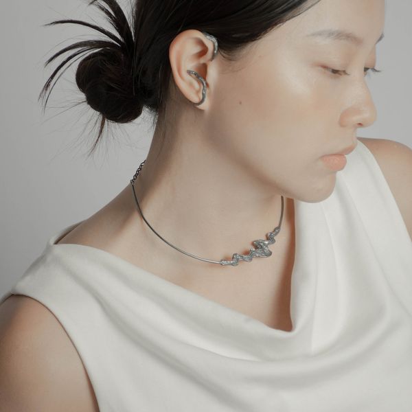 WHi Studio｜浪 𝘞𝘢𝘷𝘦𝘴｜《濤》鎖骨環鏈 