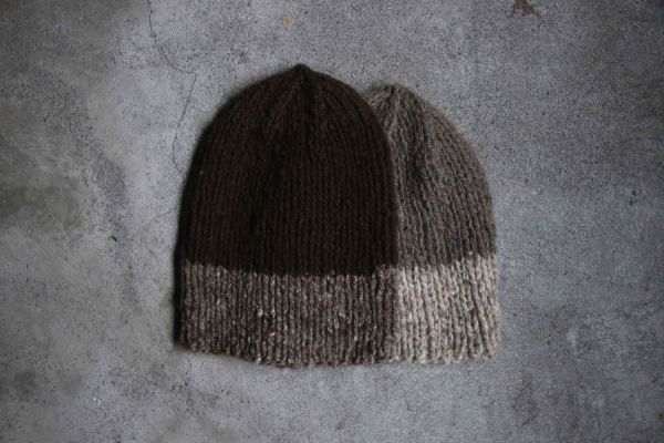 北方牧人｜犛牛絨_手捻線_栗子毛線帽（兩色） 