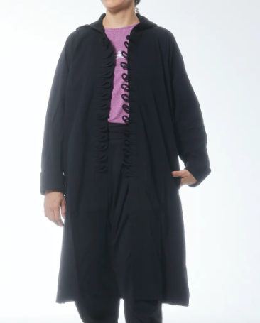 夜奔｜風兜袍大衣通明扣 F 