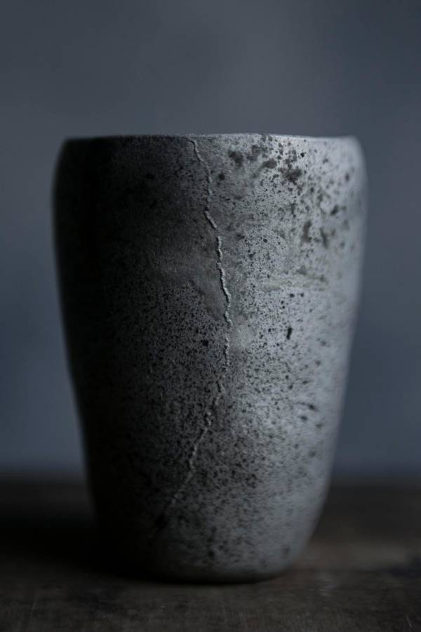 伴哲生錫器＿潑墨茶杯 