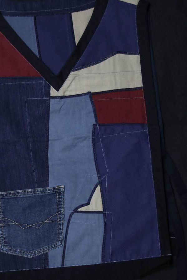 RAGGOODS | No Signal | 側綁帶拼接背心 Misty Dusk 