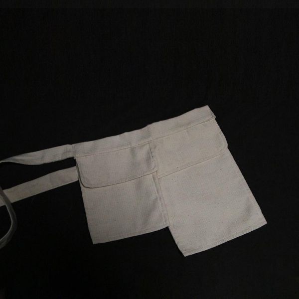 步野 Wild Fabric｜讀布 | 圍裙工具袋(米白) 