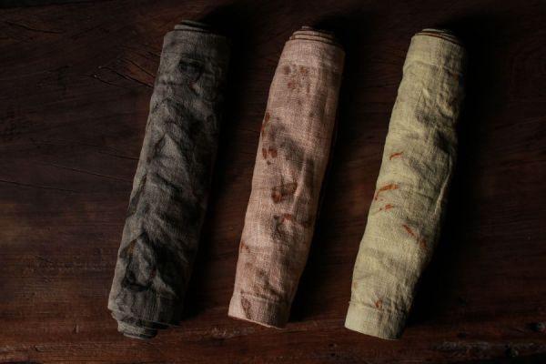 鐵鏽物件｜茶席巾_欖仁 