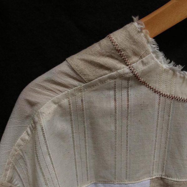 步野 Wild Fabric｜讀布 | V領拼布短袖 