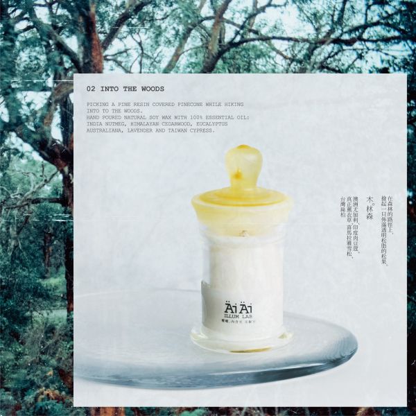 Äi Äi ILLUM LAB 曖曖。內含光實驗室｜No.2 Into the Woods 木。林森 香氛蠟燭150G 