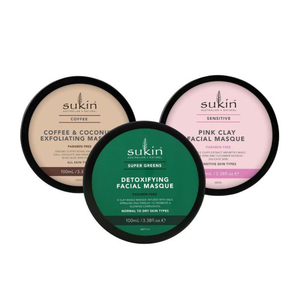 Sukin 天然植萃泥面膜100ml 三款可選 淨化滋養/敏感肌/咖啡椰子 澳洲保養品,sukin,面膜,泥面膜,去角質,敏感肌面膜,澳洲面膜,面膜推薦