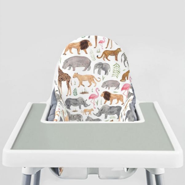 YeahBabyGoods 靠枕套 African Safari Animals ikea兒童餐椅,Antilop 腳踏板, IKEA ANTILOP, eyeni baby ,ikea寶寶高腳椅,ikea寶寶高腳椅清潔,ikea寶寶高腳椅配件,兒童高腳椅