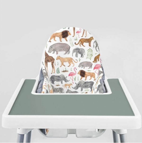 YeahBabyGoods 靠枕套 African Safari Animals ikea兒童餐椅,Antilop 腳踏板, IKEA ANTILOP, eyeni baby ,ikea寶寶高腳椅,ikea寶寶高腳椅清潔,ikea寶寶高腳椅配件,兒童高腳椅