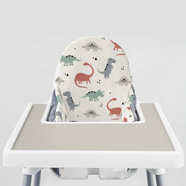 YeahBabyGoods 靠枕套 Muted Dinos ikea兒童餐椅,Antilop 腳踏板, IKEA ANTILOP, eyeni baby ,ikea寶寶高腳椅,ikea寶寶高腳椅清潔,ikea寶寶高腳椅配件,兒童高腳椅