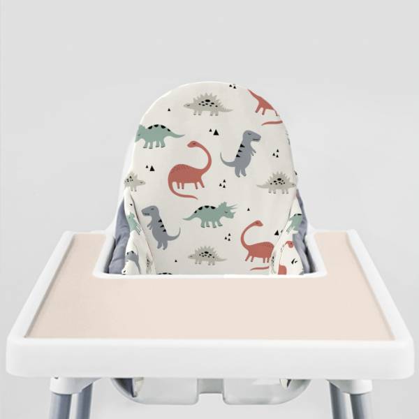 YeahBabyGoods 靠枕套 Muted Dinos ikea兒童餐椅,Antilop 腳踏板, IKEA ANTILOP, eyeni baby ,ikea寶寶高腳椅,ikea寶寶高腳椅清潔,ikea寶寶高腳椅配件,兒童高腳椅