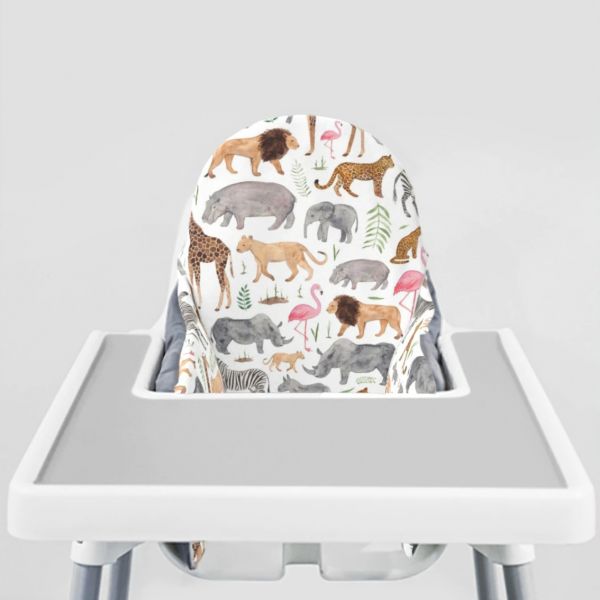 YeahBabyGoods 靠枕套 African Safari Animals ikea兒童餐椅,Antilop 腳踏板, IKEA ANTILOP, eyeni baby ,ikea寶寶高腳椅,ikea寶寶高腳椅清潔,ikea寶寶高腳椅配件,兒童高腳椅