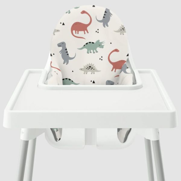 YeahBabyGoods 靠枕套 Muted Dinos ikea兒童餐椅,Antilop 腳踏板, IKEA ANTILOP, eyeni baby ,ikea寶寶高腳椅,ikea寶寶高腳椅清潔,ikea寶寶高腳椅配件,兒童高腳椅