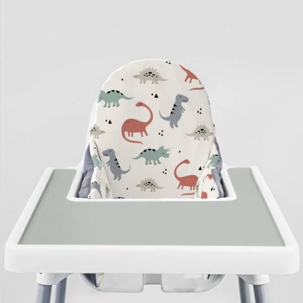 YeahBabyGoods 靠枕套 Muted Dinos ikea兒童餐椅,Antilop 腳踏板, IKEA ANTILOP, eyeni baby ,ikea寶寶高腳椅,ikea寶寶高腳椅清潔,ikea寶寶高腳椅配件,兒童高腳椅