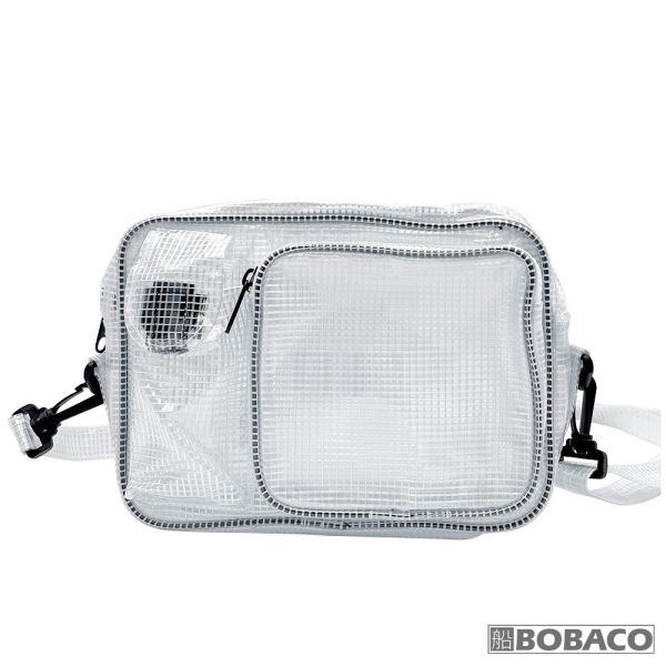 【白色網格韓版無塵加厚小斜背包 9402】高科技產業 抗靜電 無塵包 透明包 工具包 工作包 無塵室包 【白色網格韓版無塵加厚小斜背包 9402】高科技產業 抗靜電 無塵包 透明包 工具包 工作包 無塵室包
