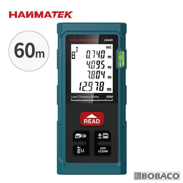HANMATEK【60M雷射測距儀 LM60D】紅外線測量 雷射尺 電子尺 量距機 裝潢建築工程 HANMATEK【60M雷射測距儀 LM60D】紅外線測量 雷射尺 電子尺 量距機 裝潢建築工程