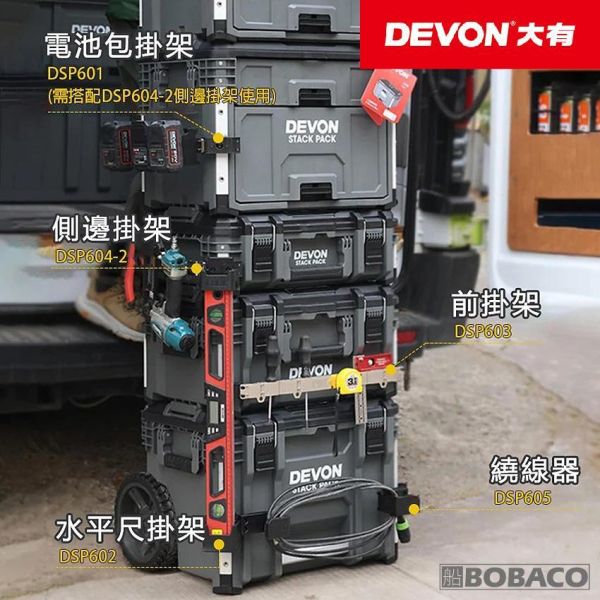 DEVON大有【重型三合一工具箱配件】工具收納箱 工具箱堆車 工地收納 戶外釣箱 DEVON大有【重型三合一工具箱配件】工具收納箱 工具箱堆車 工地收納 戶外釣箱