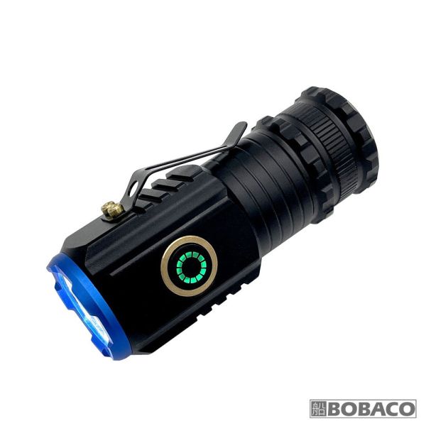 【迷你鋼砲強光手電筒 BO1S】戶外強光手電筒 長續航 遠射超亮 TYPE-C充電 多功能夾燈 【迷你鋼砲強光手電筒 BO1S】戶外強光手電筒 長續航 遠射超亮 TYPE-C充電 多功能夾燈