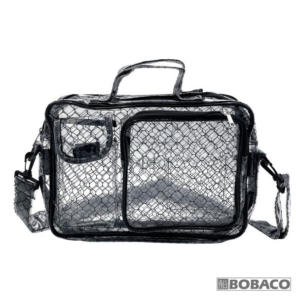 【黑格紋透明無塵手提側背包 0549】高科技產業 抗靜電 無塵包 透明包 工具包 工作包 無塵室包 【黑格紋透明無塵手提側背包 0549】高科技產業 抗靜電 無塵包 透明包 工具包 工作包 無塵室包