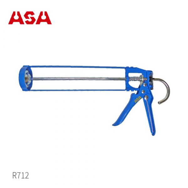 ASA【骨架型不滴膠矽利康槍 R712】台灣製 7倍槓桿 13mm行程 矽力康槍 玻璃膠槍 打糊槍 silicone槍  填縫膠槍 ASA【骨架型不滴膠矽利康槍 R712】台灣製 7倍槓桿 13mm行程 矽力康槍 玻璃膠槍 打糊槍 silicone槍  填縫膠槍