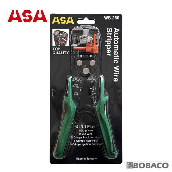 ASA【可調扭力自動剝線鉗 WS-260】台灣製 剝線器 剝皮器 剝電纜 電纜剝皮刀 剪線鉗 工具鉗 壓接剝線剪線 ASA【可調扭力自動剝線鉗 WS-260】台灣製 剝線器 剝皮器 剝電纜 電纜剝皮刀 剪線鉗 工具鉗 壓接剝線剪線