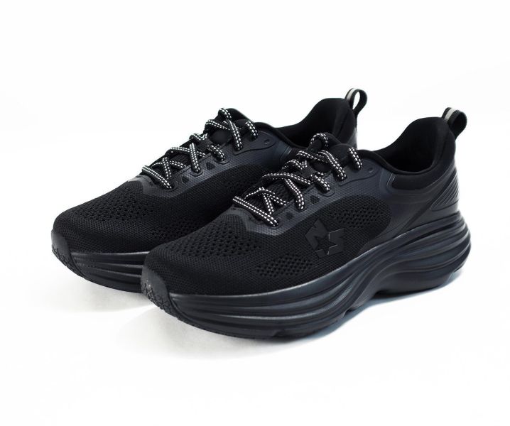 CR24335男女休閒鞋 休閒鞋、舒適、透氣、耐磨、止滑、黑色休閒鞋
