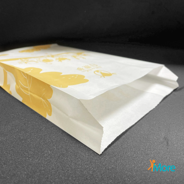 【設計師款-白鹿夢】6兩防油紙袋、8兩防油紙袋-5000袋 愛膜力,防油紙袋,L袋,餐飲包裝袋,外帶袋,炸物袋,點心袋,食品包裝袋,公版紙袋,餐飲外帶包裝,品牌包裝袋