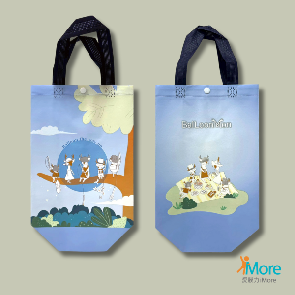 【設計師款-白鹿夢】保冷袋-500袋 愛膜力,保冷袋,公版保冷袋,外帶袋,飲料袋,甜點包裝袋,鋁箔保冷袋,OPP保冷袋,餐飲包裝,外帶包裝,品牌包裝袋