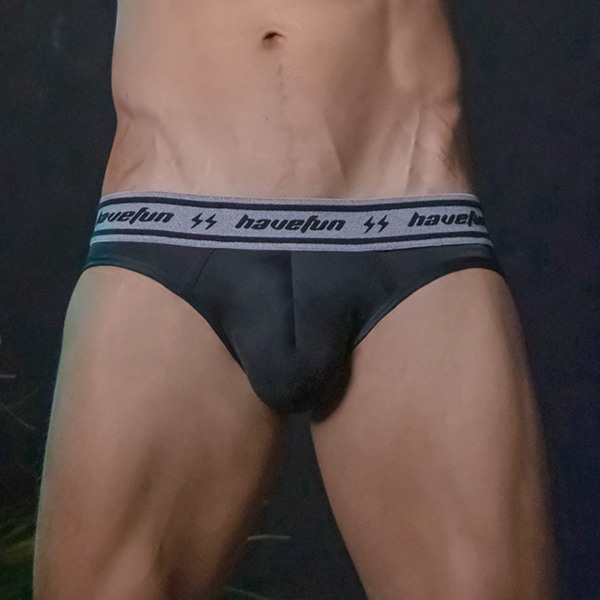 《HaveFun》Microfiber Stretch Jock-Black HaveFun Underwear