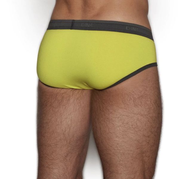 【C-IN2】Slate Fly Front Brief Ray Yellow Slate Fly Front Brief Ray Yellow