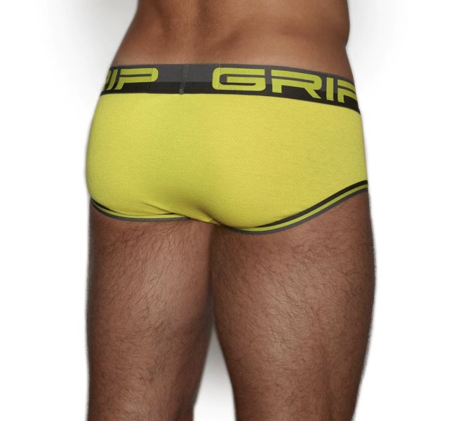 【C-IN2】Grip Mesh Mid Rise Brief Sulphur Yellow Grip Mesh Mid Rise Brief Sulphur Yellow