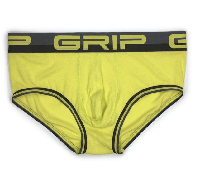 【C-IN2】Grip Mesh Mid Rise Brief Sulphur Yellow Grip Mesh Mid Rise Brief Sulphur Yellow