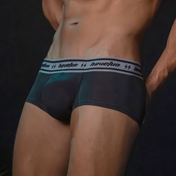 《HaveFun》Cotton USA Trunks-Black HaveFun Underwear