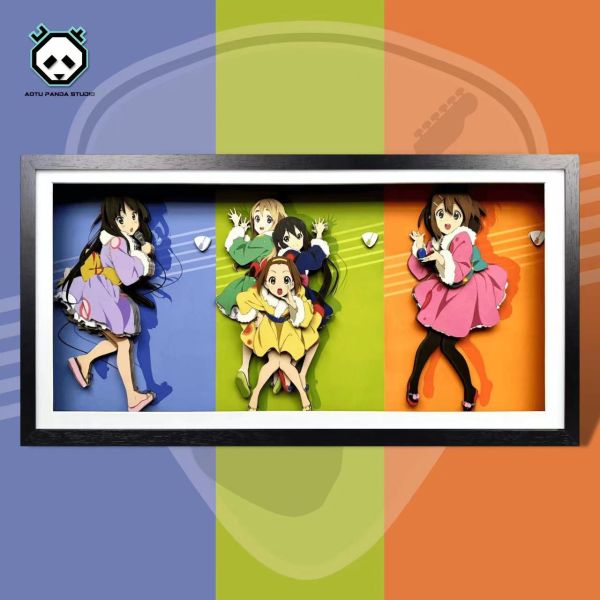 【框畫工作室現貨】凹凸Panda 《K-ON！輕音少女》3D手工紙藝立體畫｜K-ON！輕音少女 GK,GK模型,GK公仔,GK雕像,GK預購,GK現貨,模型,公仔,手辦,凹凸panda,《K-ON！輕音少女》3D手工紙藝立體畫,K-ON！輕音少女,SCC,SCC玩具屋,希模型,玩童,七龍珠,火影忍者,海賊王