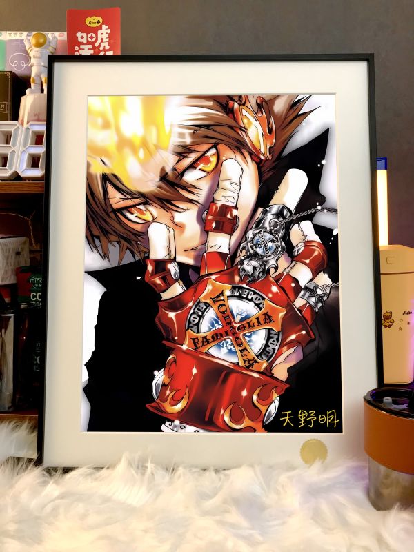 【框畫工作室現貨】星空 澤田綱吉阿綱×手套裝飾畫｜家庭教師 GK,GK模型,GK公仔,GK雕像,GK預購,GK現貨,模型,公仔,手辦,星空,澤田綱吉阿綱×手套裝飾畫,家庭教師,SCC,SCC玩具屋,希模型,玩童,七龍珠,火影忍者,海賊王