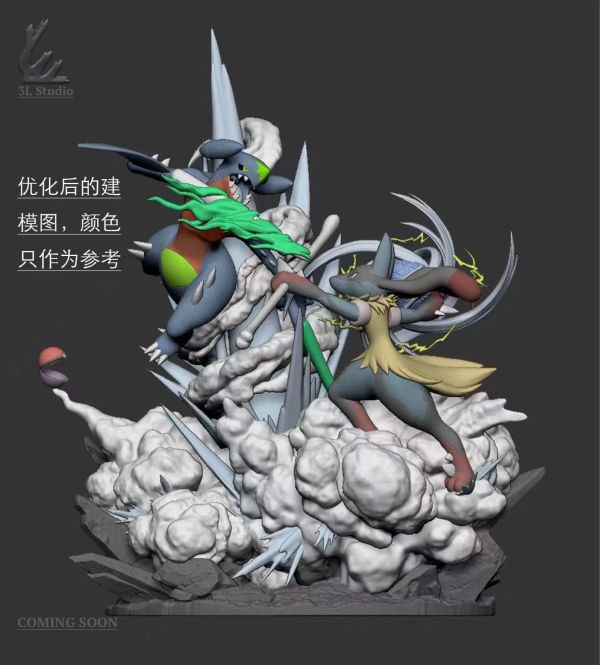 【GK預購】3L Mega路卡利歐VS烈咬陸鯊｜寶可夢 對戰系列第二彈 GK,GK模型,GK公仔,GK雕像,GK預購,GK現貨,模型,公仔,手辦,3L,Mega路卡利歐VS烈咬陸鯊,寶可夢,SCC,SCC玩具屋,希模型,玩童,七龍珠,火影忍者,海賊王