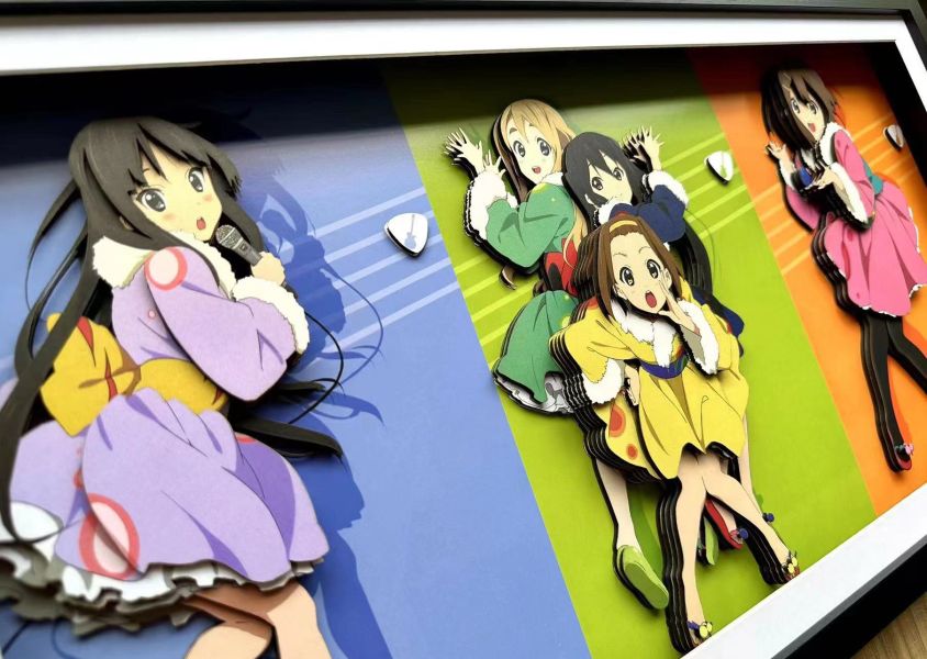 【框畫工作室現貨】凹凸Panda 《K-ON！輕音少女》3D手工紙藝立體畫｜K-ON！輕音少女 GK,GK模型,GK公仔,GK雕像,GK預購,GK現貨,模型,公仔,手辦,凹凸panda,《K-ON！輕音少女》3D手工紙藝立體畫,K-ON！輕音少女,SCC,SCC玩具屋,希模型,玩童,七龍珠,火影忍者,海賊王