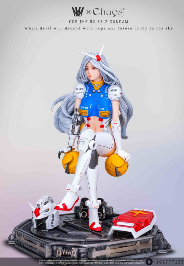 【GK補款】MMS×CHAOS COS RX-78-2 高達娘(可脫） MMS×CHAOS,高達娘(可脫）,完成品,手辦,玩具,模型,海賊王,鬼滅之刃,GK公仔,七龍珠