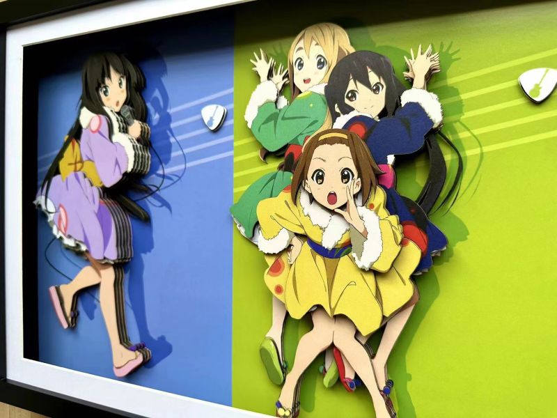 【框畫工作室現貨】凹凸Panda 《K-ON！輕音少女》3D手工紙藝立體畫｜K-ON！輕音少女 GK,GK模型,GK公仔,GK雕像,GK預購,GK現貨,模型,公仔,手辦,凹凸panda,《K-ON！輕音少女》3D手工紙藝立體畫,K-ON！輕音少女,SCC,SCC玩具屋,希模型,玩童,七龍珠,火影忍者,海賊王