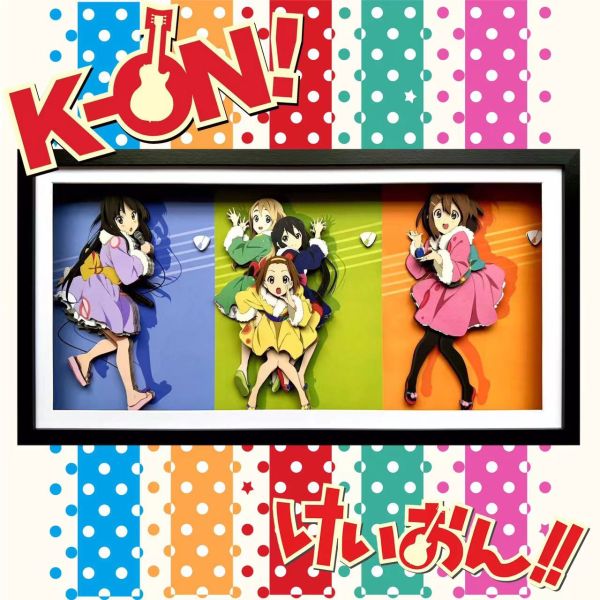 【框畫工作室現貨】凹凸Panda 《K-ON！輕音少女》3D手工紙藝立體畫｜K-ON！輕音少女 GK,GK模型,GK公仔,GK雕像,GK預購,GK現貨,模型,公仔,手辦,凹凸panda,《K-ON！輕音少女》3D手工紙藝立體畫,K-ON！輕音少女,SCC,SCC玩具屋,希模型,玩童,七龍珠,火影忍者,海賊王
