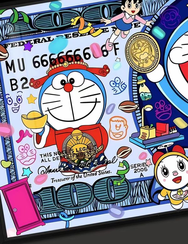 【框畫工作室現貨】千鳥社 《哆啦美金》裝飾畫｜多拉A夢 GK,GK模型,GK公仔,GK雕像,GK預購,GK現貨,模型,公仔,手辦,千鳥社,《哆啦美金》裝飾畫,多拉A夢,SCC,SCC玩具屋,希模型,玩童,七龍珠,火影忍者,海賊王